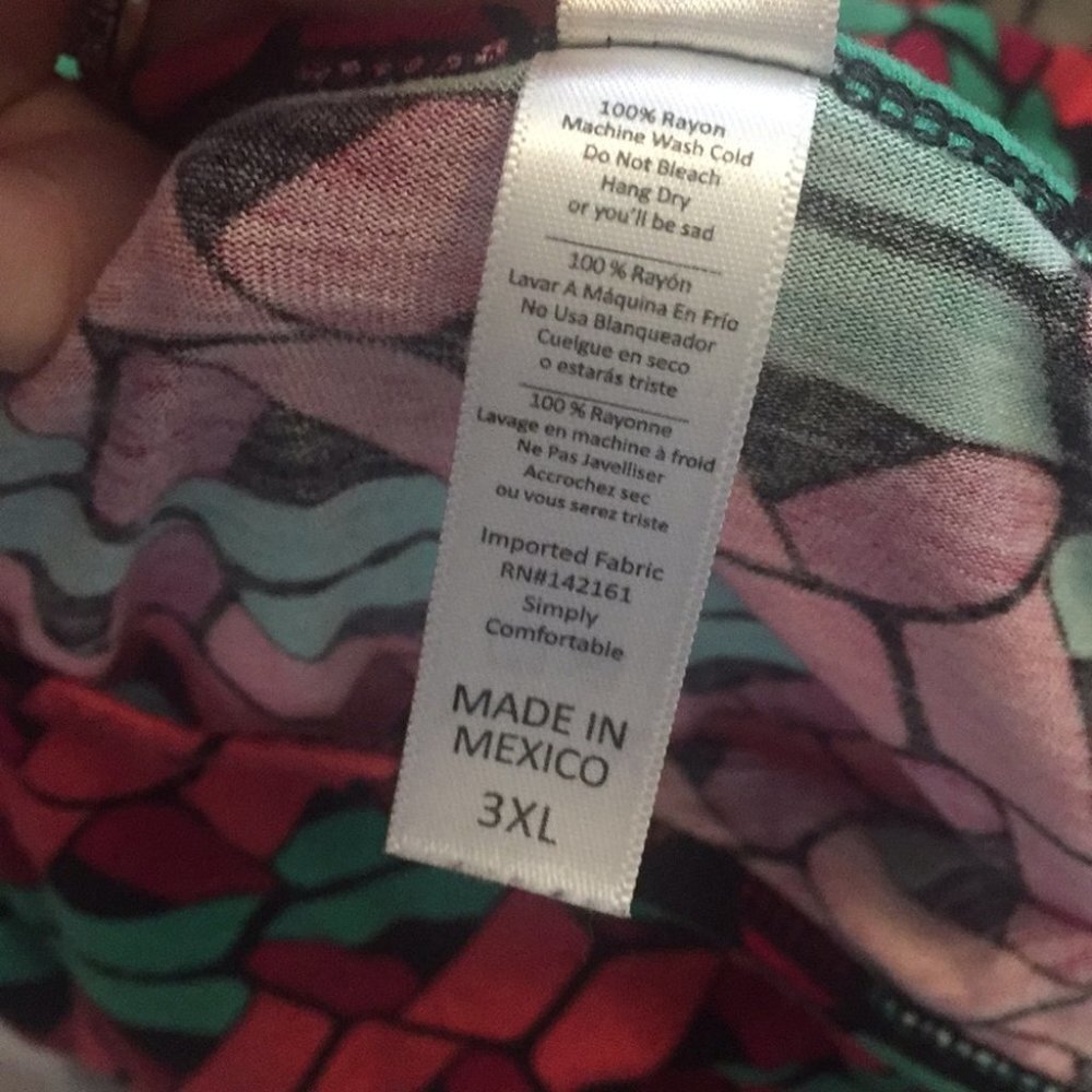 3XL LuLaRoe Classic Tee BB31 971 - Picture 4 of 4